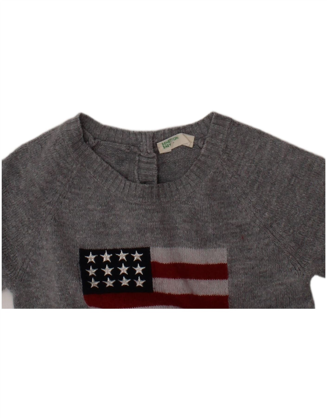 Комбинезон с рисунком BENETTON для мальчиков 3-6 месяцев, серый