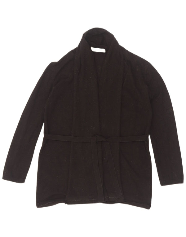 Женский кардиган Zara UK 12, средний черный вискоза