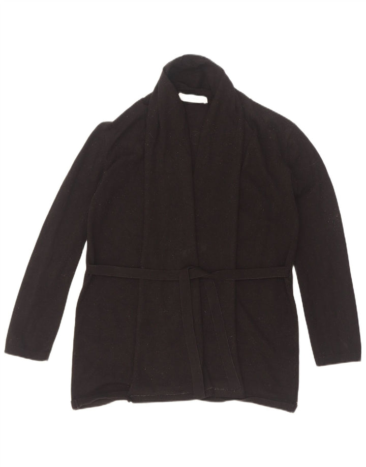 Женский кардиган Zara UK 12, средний черный вискоза