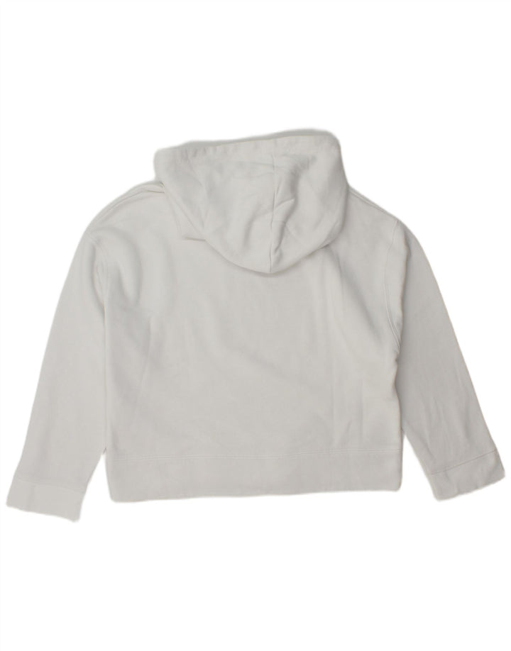 Женский джемпер с капюшоном оверсайз Zara UK 14, средний белый