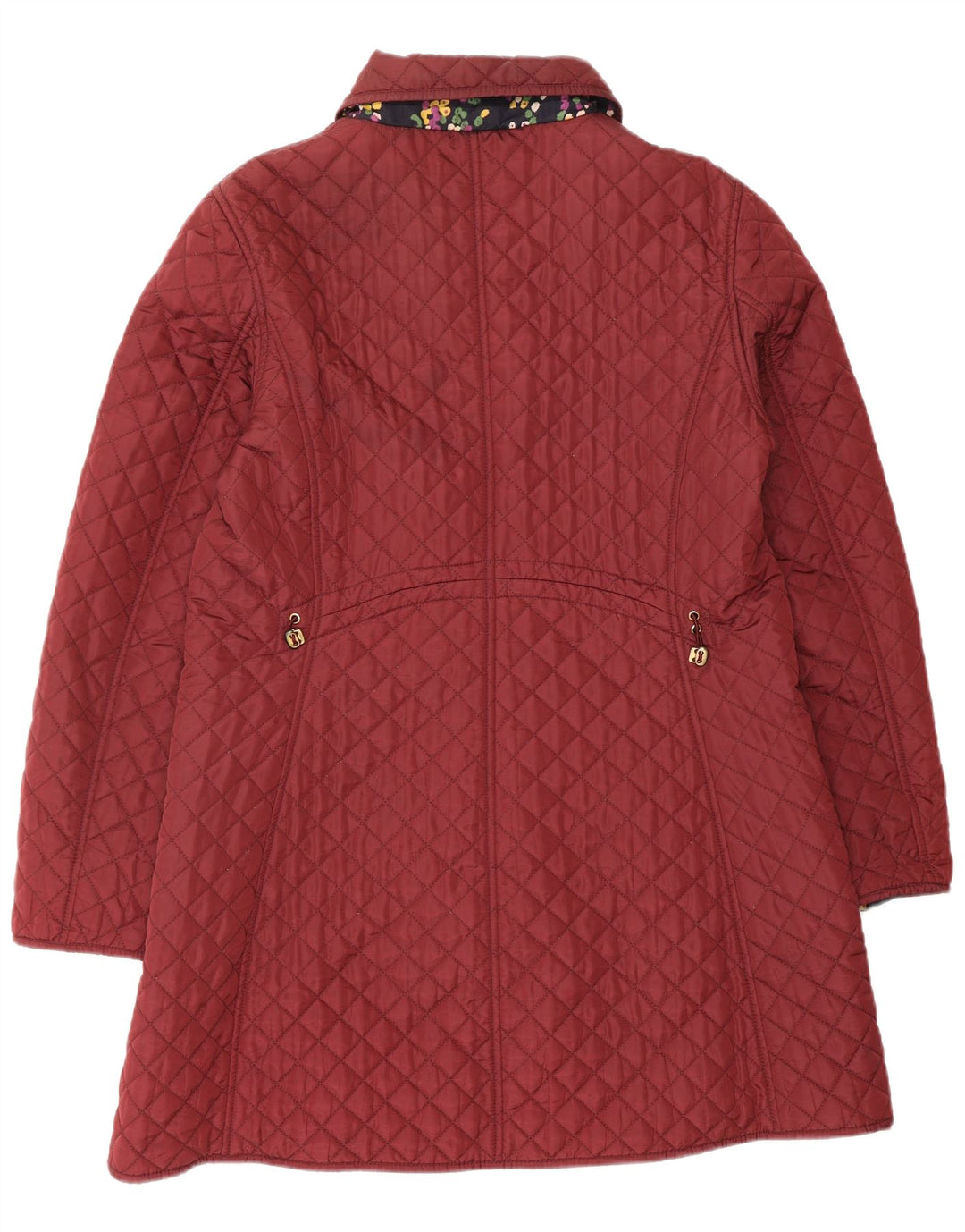 Женская стеганая куртка Hobbs UK 14, средний темно-бордовый полиамид