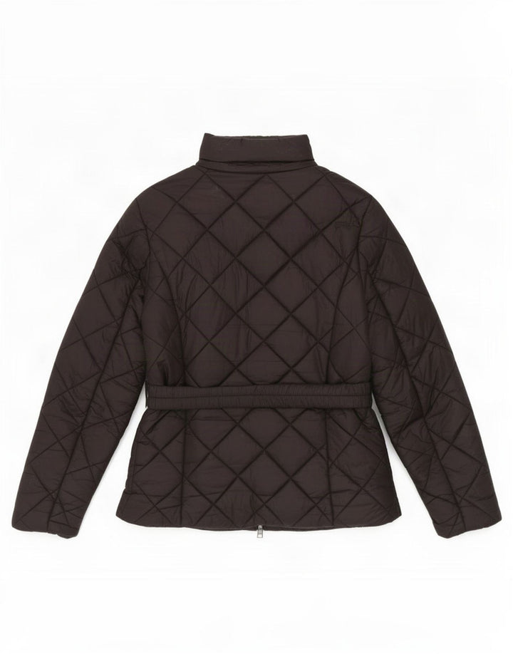Guess Женская стеганая куртка UK 12 Medium Black Полиамид