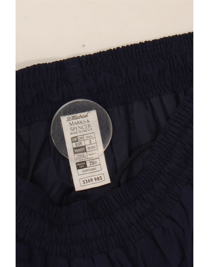 Мужские спортивные брюки Marks & Spencer, маленькие, темно-синие, нейлоновые
