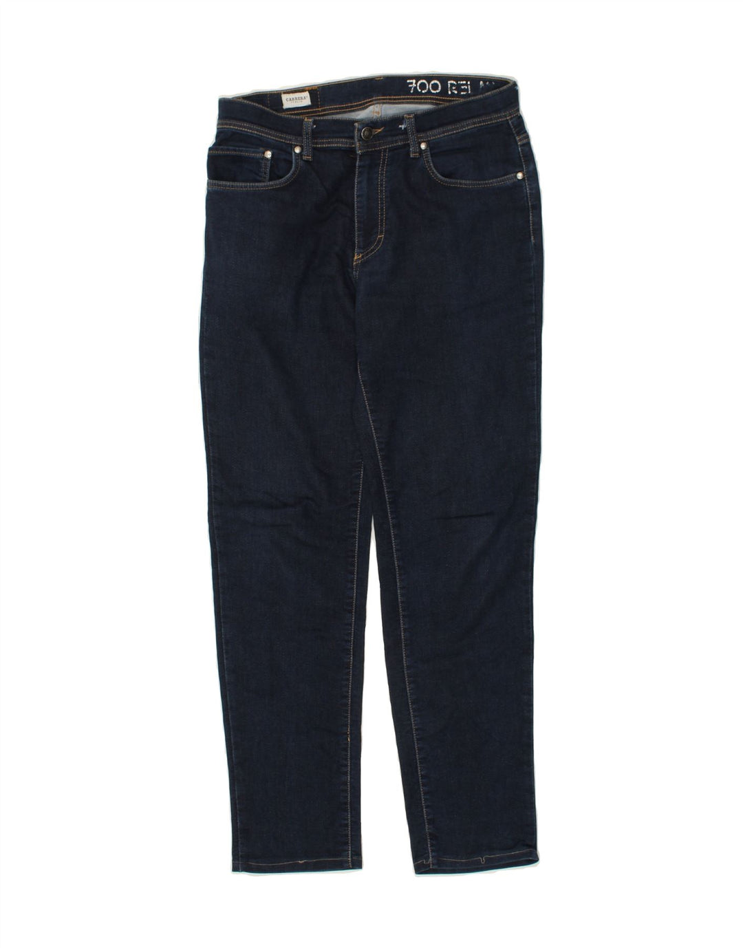 CARRERA Mens 700 Regular Straight Jeans W31 L30 Navy Blue Cotton Vintage Carrera and Second-Hand Carrera from Messina Hembry 