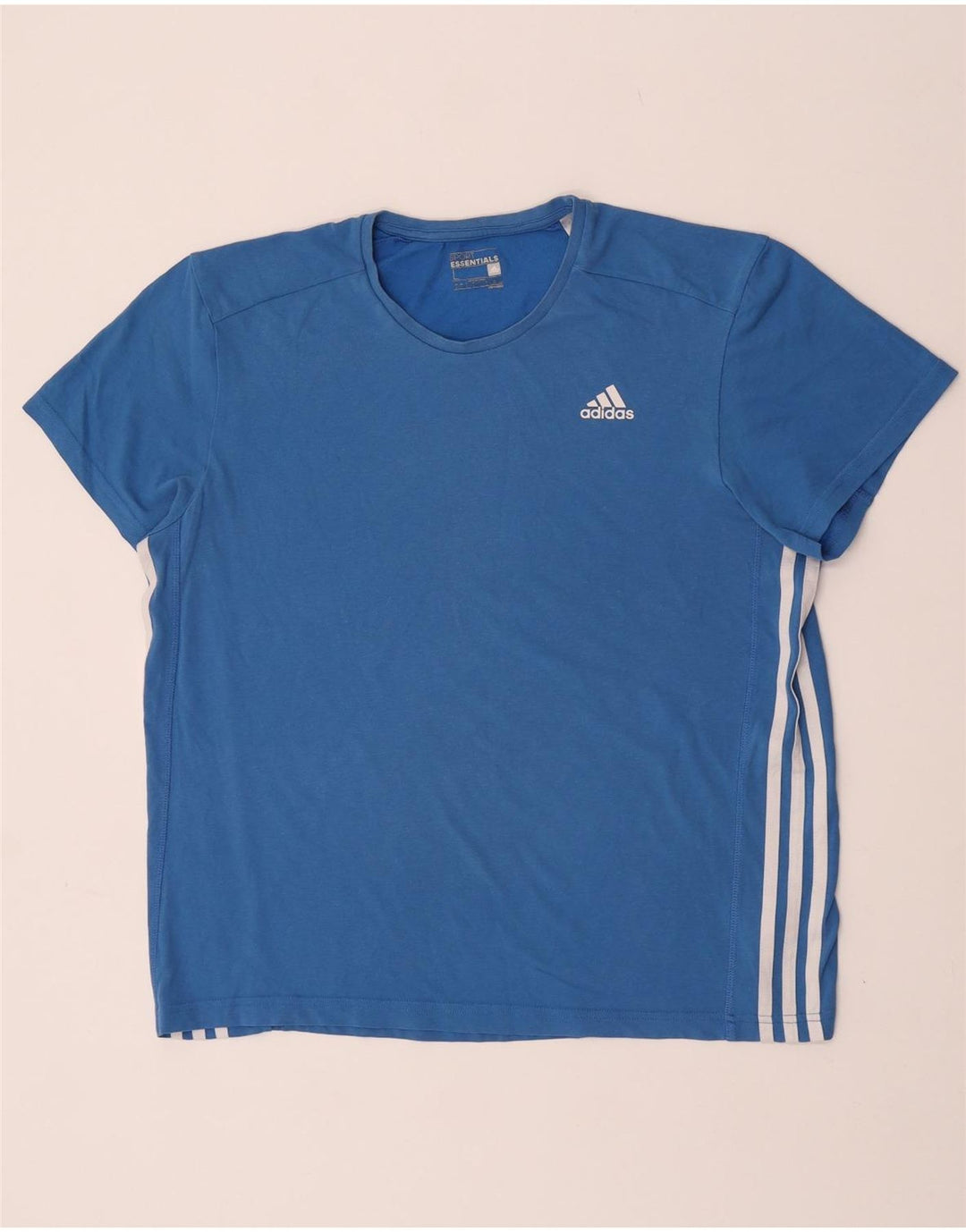 Мужская футболка Adidas Climalite, большой синий хлопок