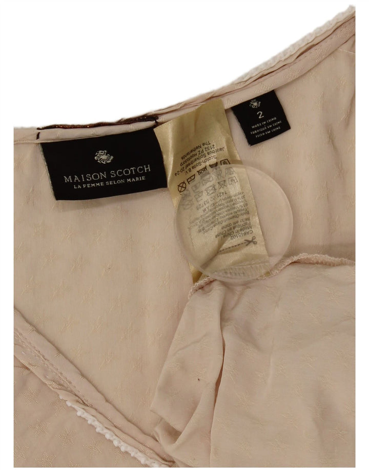Женский жилет оверсайз Maison Scotch США 2 XS Бежевый вискоза