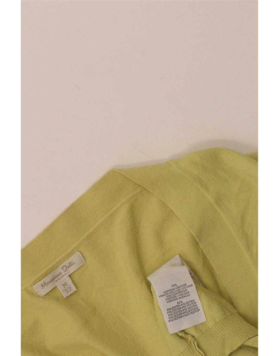 Женский кардиган Massimo Dutti UK 12 Средний Желтый Вискоза