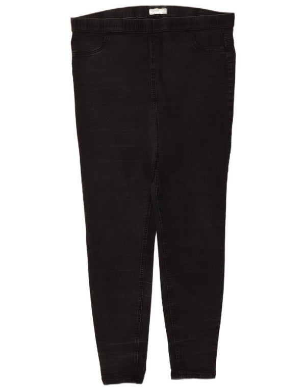 Женские джинсы джеггинсы Marks & Spencer UK 18 XL W38 L28 черные хлопковые