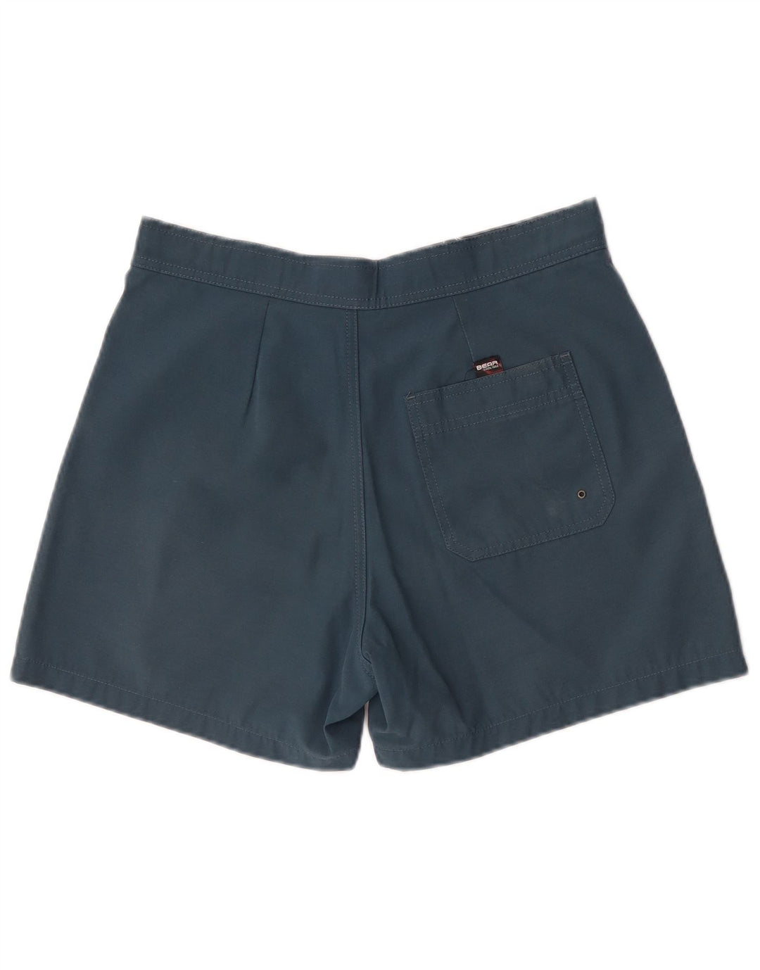 Мужские шорты для плавания Bear среднего размера, темно-синие, полиэстер с цветными блоками