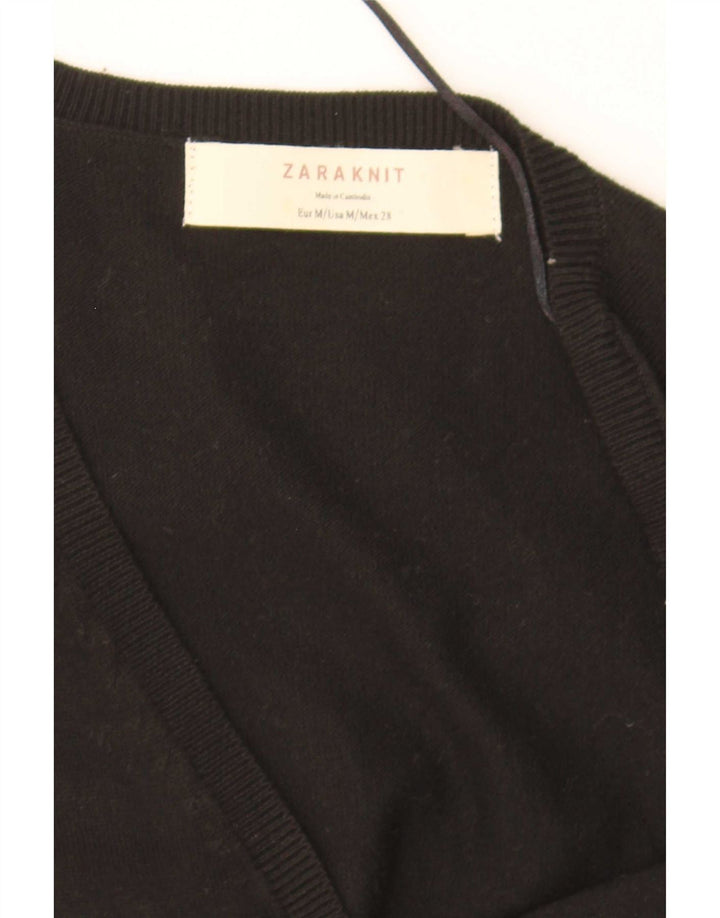 Женский кардиган Zara UK 12, средний черный