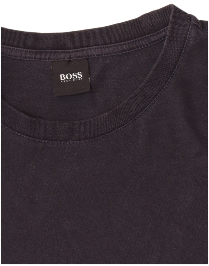 Женская футболка Hugo Boss, большой черный хлопок