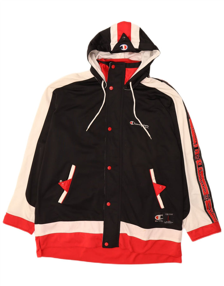 Мужской спортивный костюм CHAMPION с графическим рисунком, верхняя куртка, большой разноцветный цветной блок