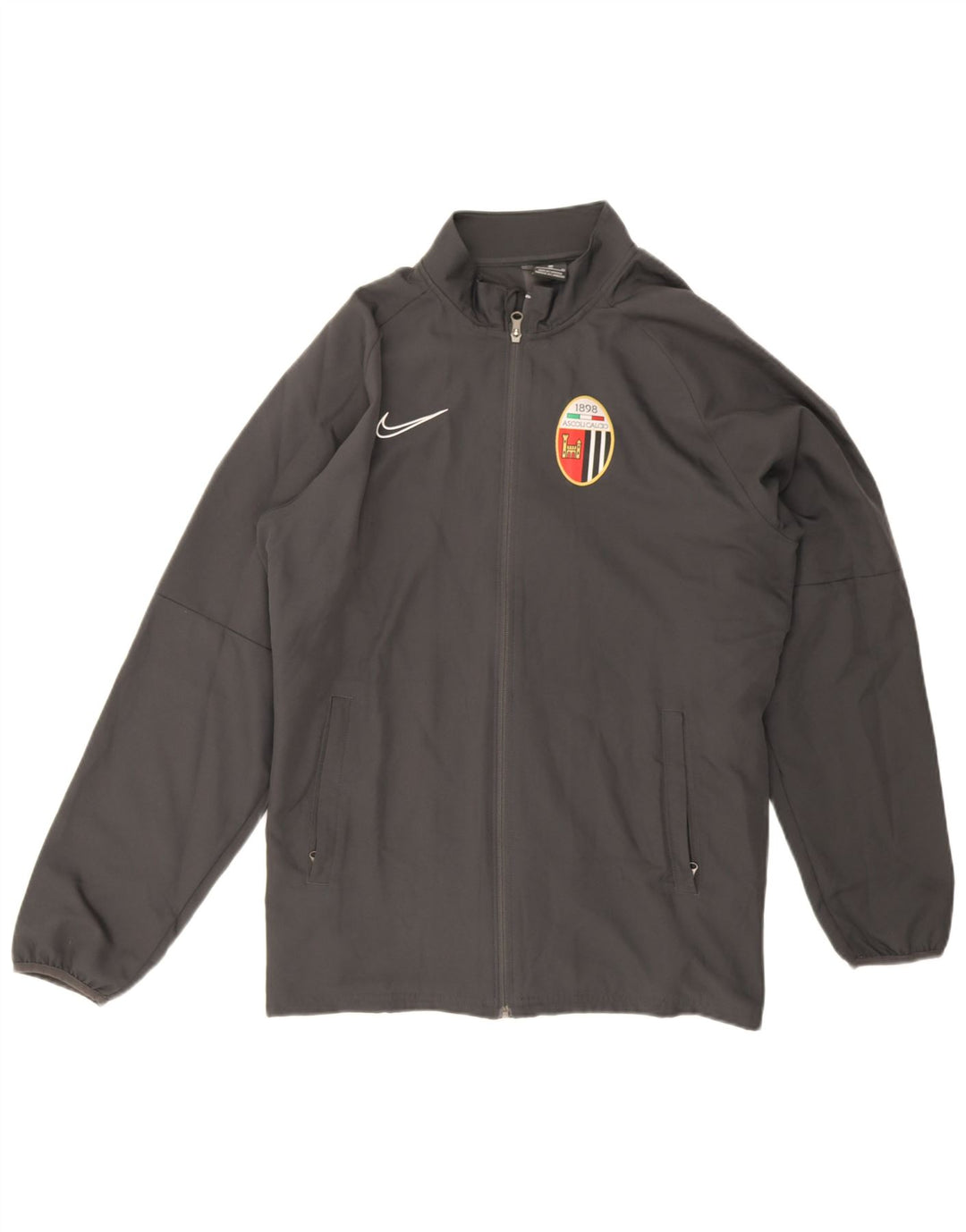 Мужская спортивная куртка Nike Ascoli Calcio 1898 XL, серый полиэстер
