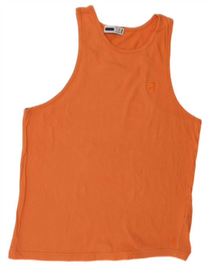 Fila Мужской Жилет IT 50 Средний Оранжевый Хлопок