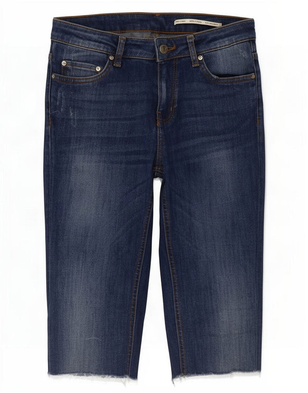 Женские джинсы-капри Zara EU 36 XS W26 L15, синие, хлопок