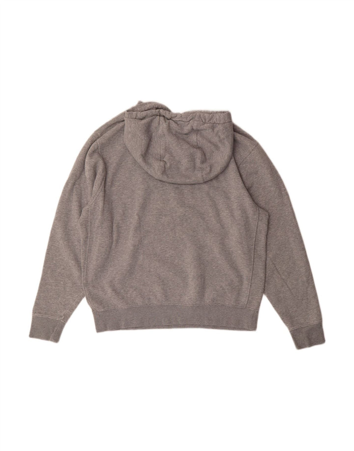 NIKE Mens Graphic Hoodie Jumper Medium Grey Cotton