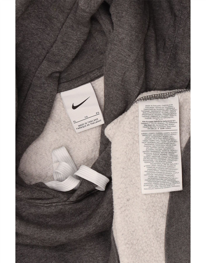 Мужской джемпер с капюшоном Nike XL, серый хлопок