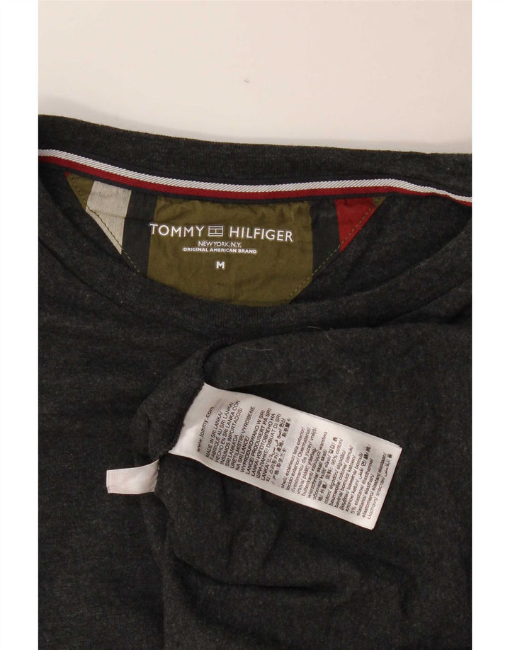 Tommy Hilfiger Мужской топ с длинным рукавом, средний серый хлопок