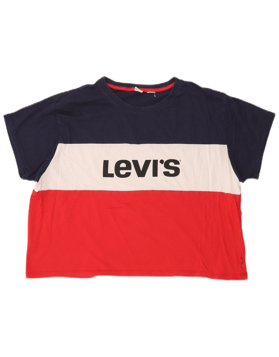 Женская укороченная футболка с графическим рисунком LEVI'S EU 40, средний разноцветный