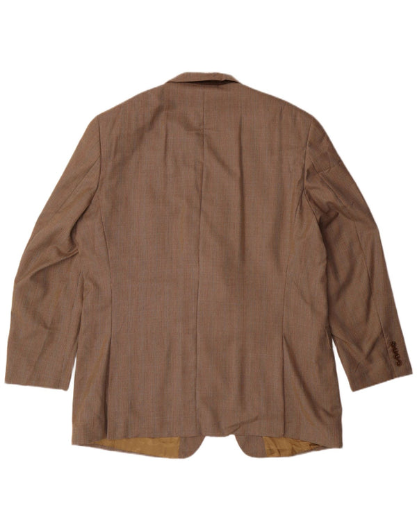 IZOD Мужской удлиненный пиджак на 2 пуговицах UK 46 3XL Бежевый с узором 