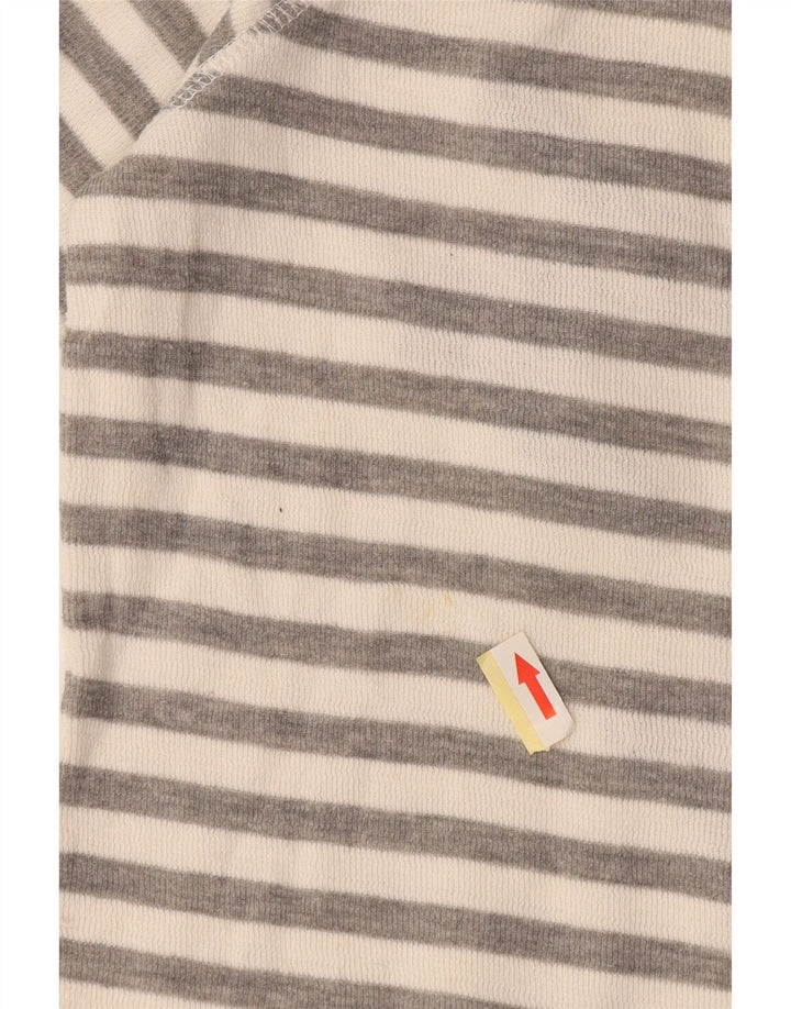 Женский топ с рисунком Superdry с длинным рукавом, Великобритания, 10 маленьких серых полосок, хлопок