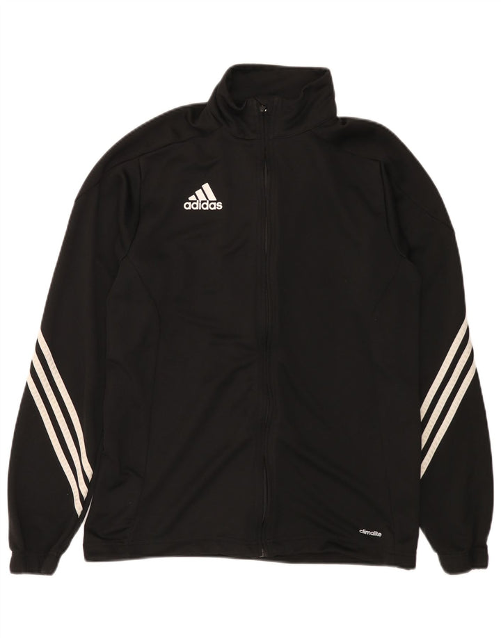 Мужская спортивная куртка Adidas Climalite, средний черный полиэстер