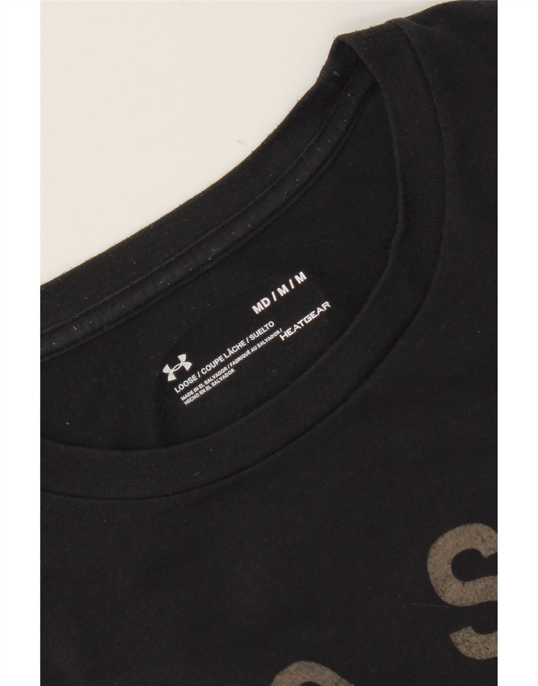Мужская футболка с рисунком Under Armour Heat Gear, средний черный