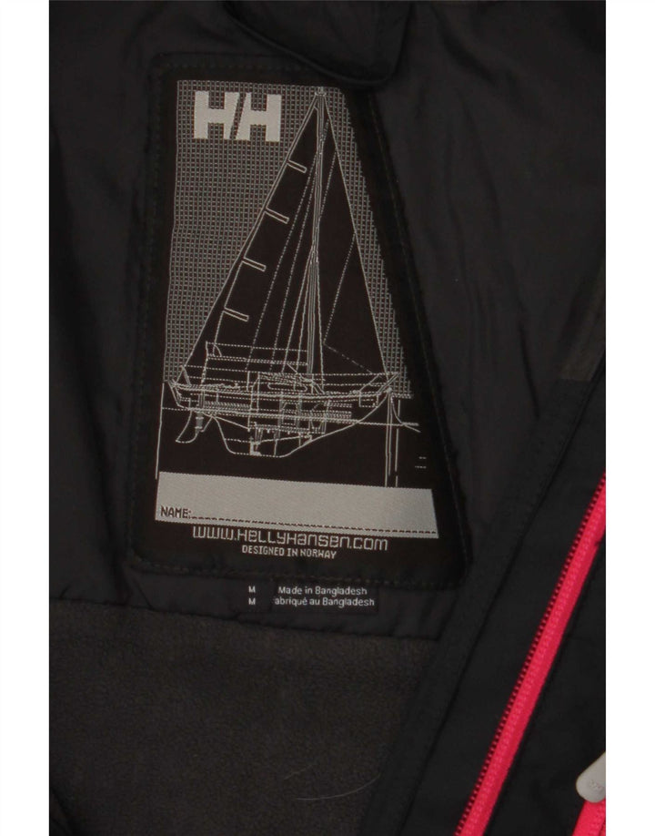 Женская ветровка с графическим рисунком Helly Hansen UK 14, средний черный полиэстер