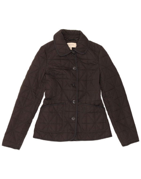 Женская стеганая куртка Hobbs UK 6 XS, черная, классическая, из полиэстера