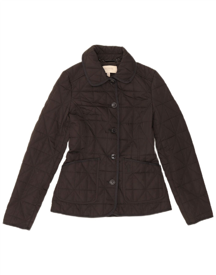 Женская стеганая куртка Hobbs UK 6 XS, черная, классическая, из полиэстера