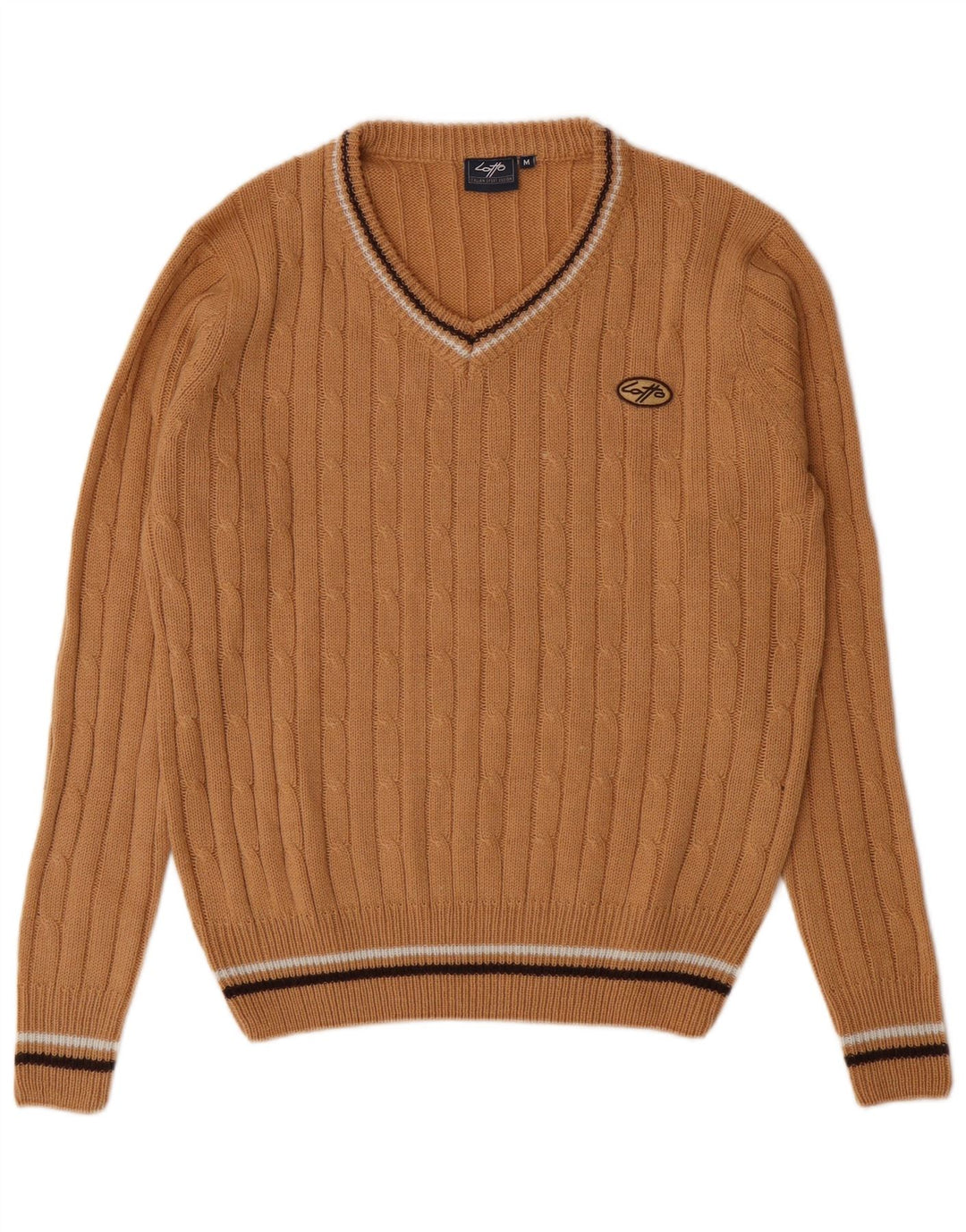 Мужской джемпер с v-образным вырезом Lotto, средний коричневый акрил