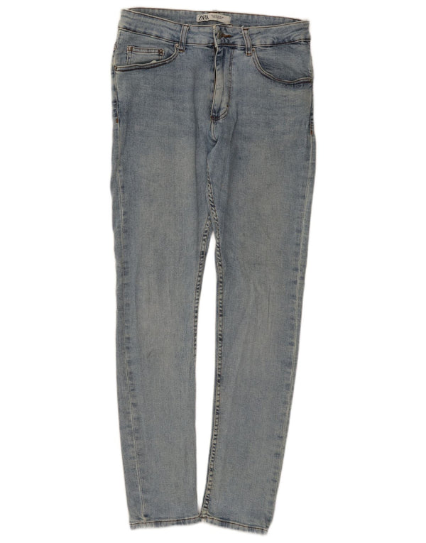 Мужские джинсы скинни Zara EU 42, большие W32 L32, синие, хлопок