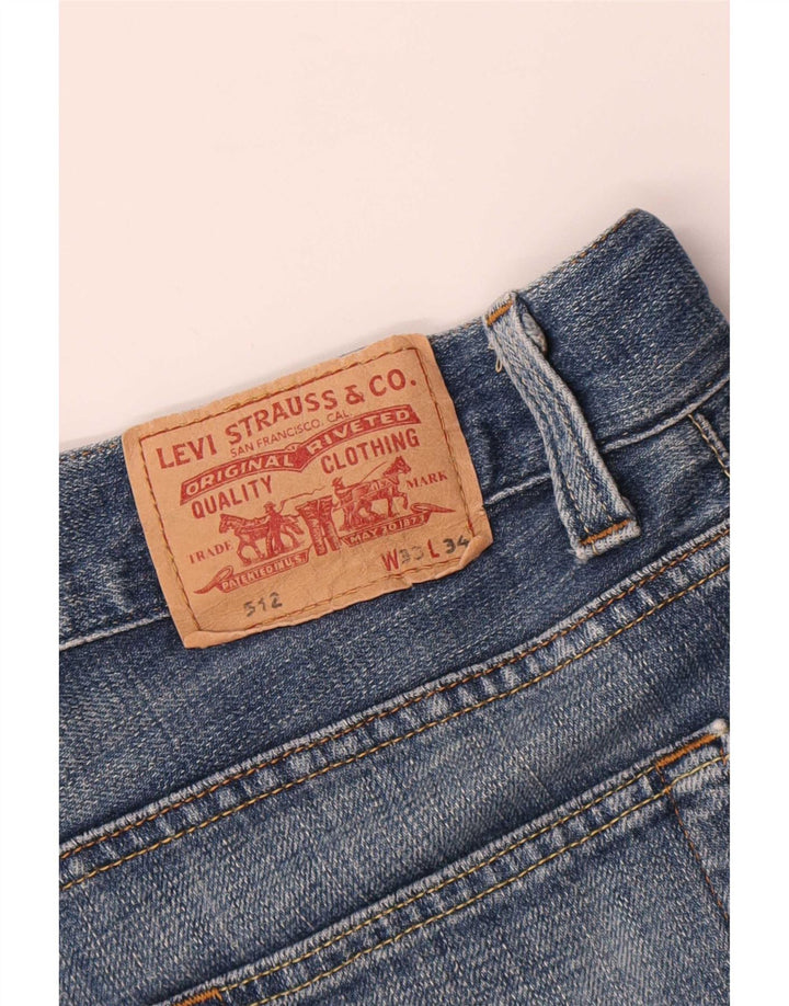 Мужские джинсы Levi's 512 Bootcut W33 L31 синие, хлопок