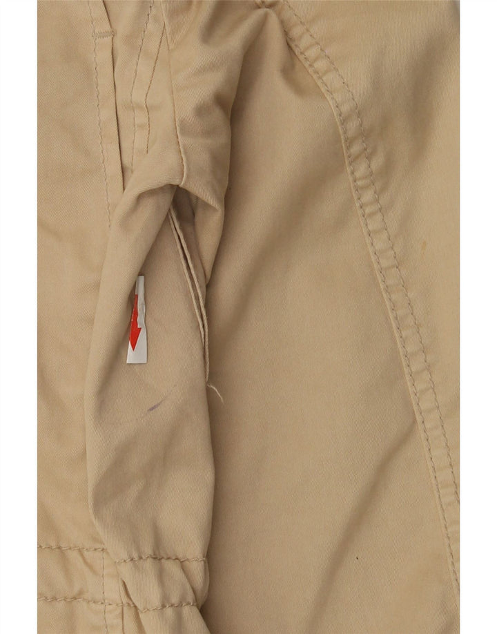 Женская куртка Zara UK 36, маленькая, бежевый, хлопок