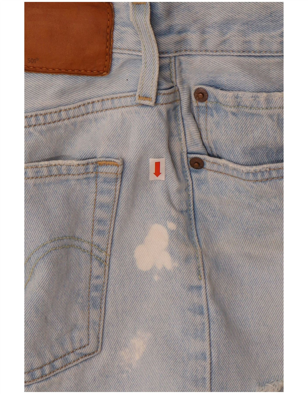 Женские джинсовые шорты Levi's 501 W27, маленькие синие, хлопок