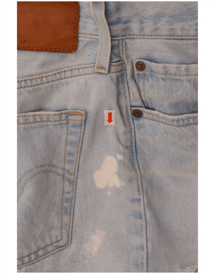 Женские джинсовые шорты Levi's 501 W27, маленькие синие, хлопок