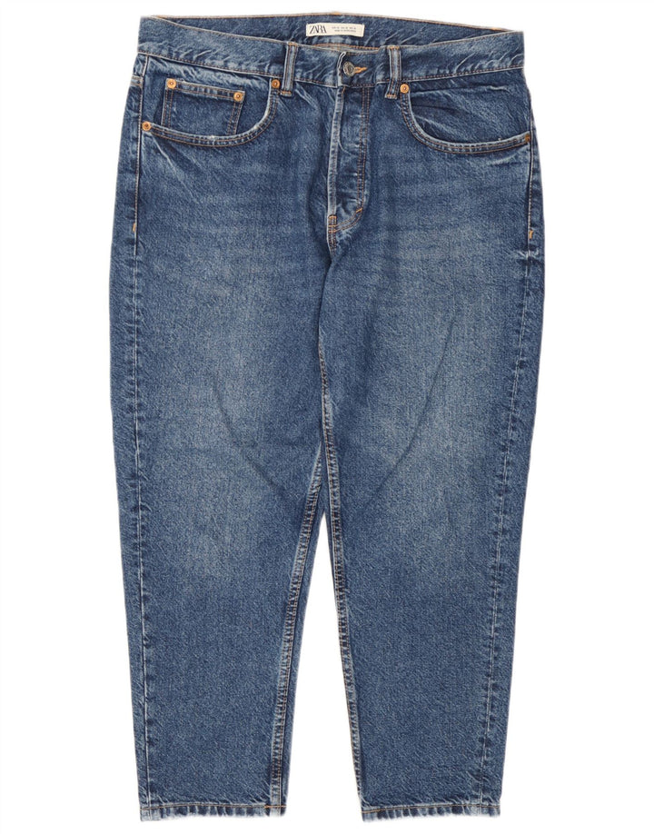 Мужские укороченные джинсы Zara EU 46 XL W36 L25 синие