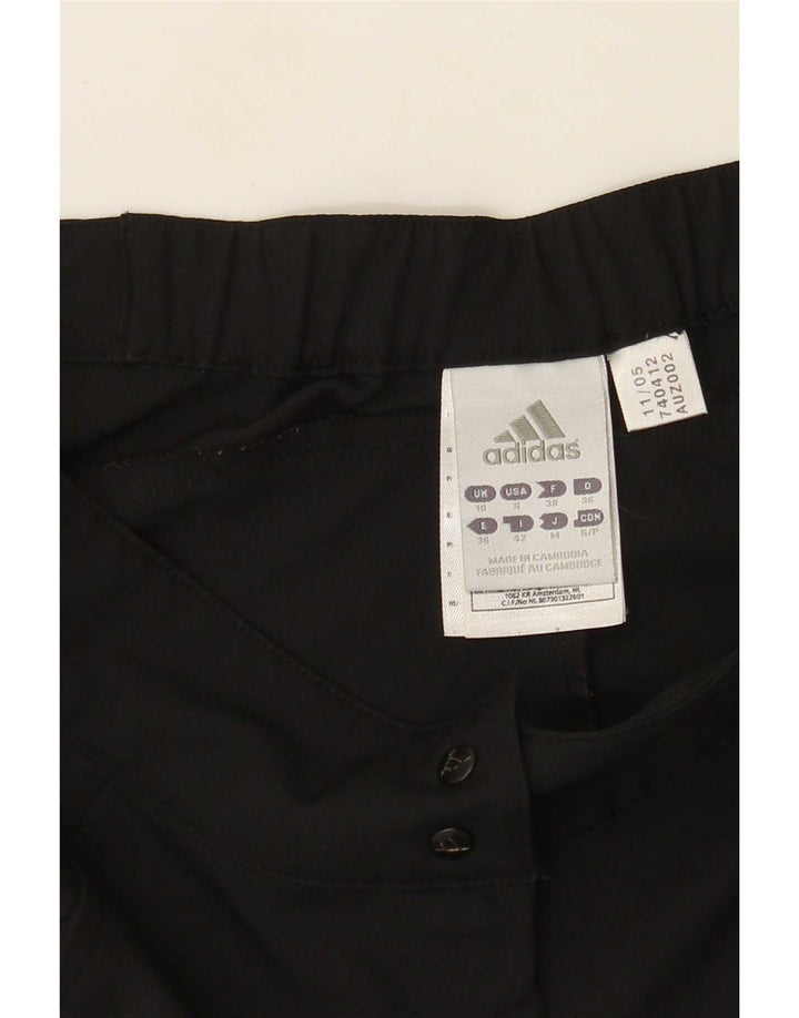 Женские спортивные шорты Adidas Climalite Regular UK 10, маленькие черные из полиэстера