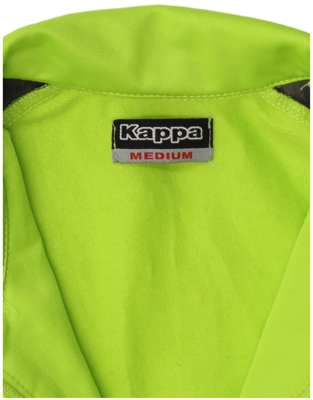 KAPPA Boys Tracksuit Top Jacket 11-12 Years Medium Green Colourblock