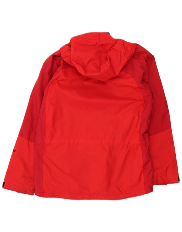 Мужская дождевик с капюшоном The North Face, Великобритания, 36, маленькая, красная, нейлон с цветными блоками