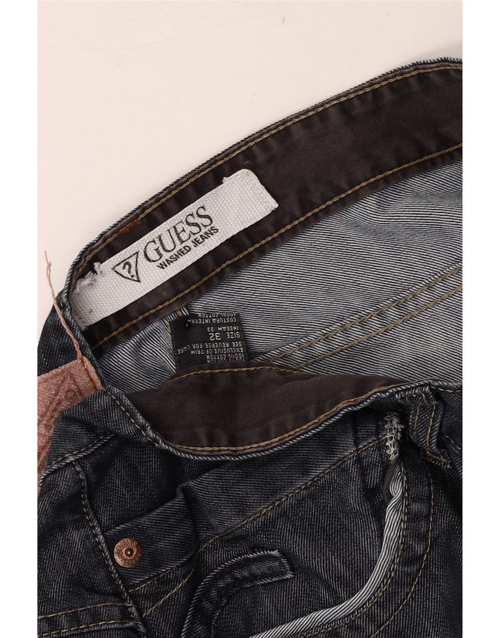 Мужские прямые джинсы Guess W32 L32 темно-синие, хлопок