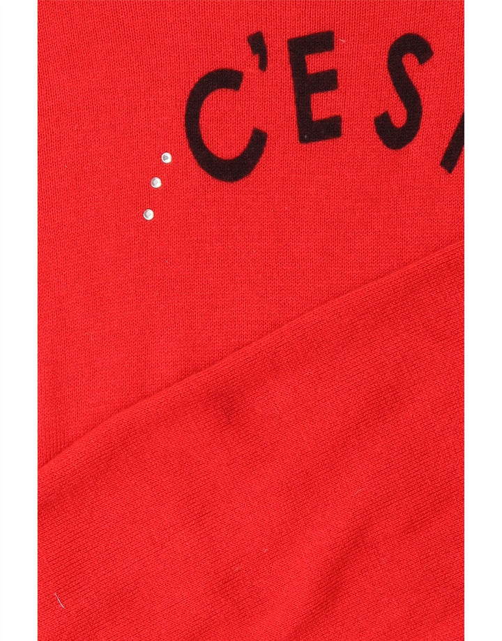 Женский джемпер с вырезом «лодочка» MARKS & SPENCER, Великобритания, 18 XL, красный