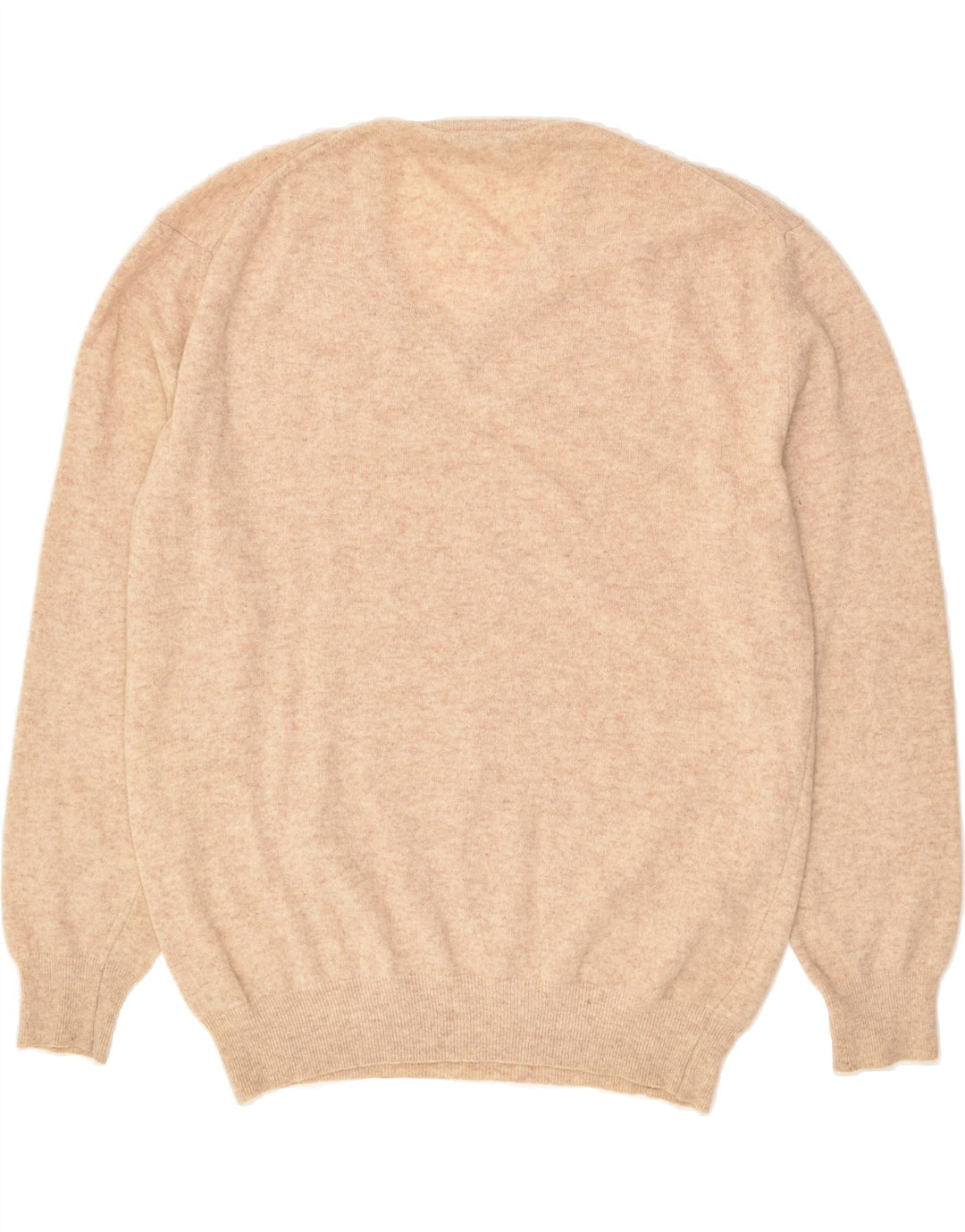 UNGARO Mens V-Neck Jumper Sweater IT 54 XL Beige | Vintage Ungaro | Thrift | Second-Hand Ungaro | Used Clothing | Messina Hembry 