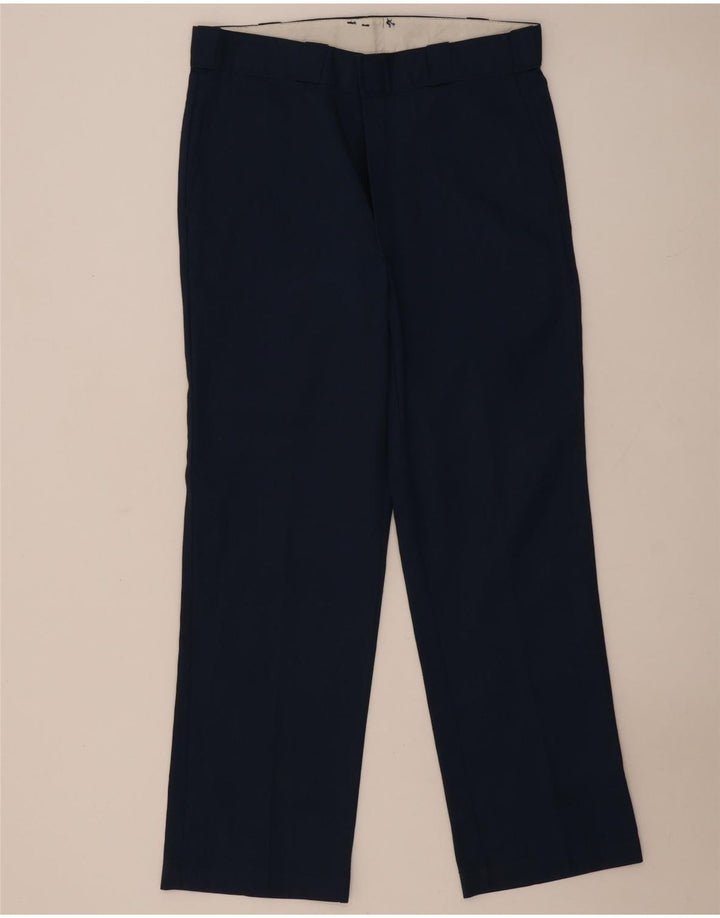Мужские прямые брюки чинос Dickies W34 L31 темно-синие из полиэстера