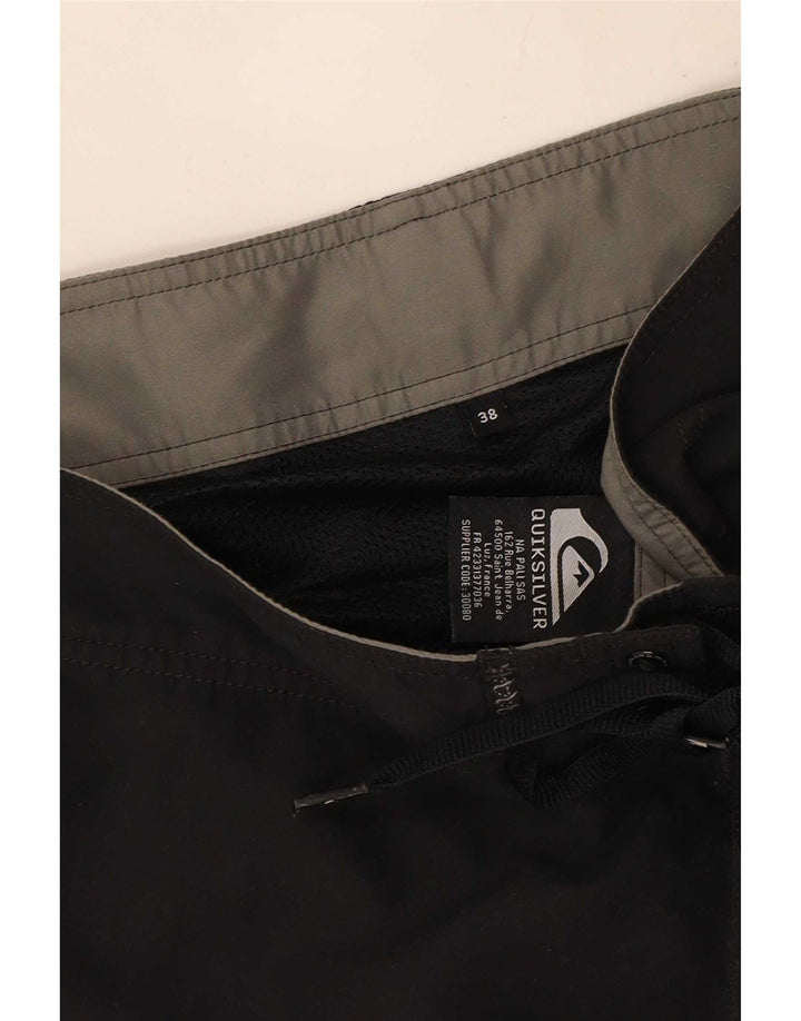 Мужские шорты для плавания Quiksilver с рисунком XL, черный полиэстер