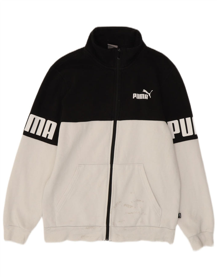 Мужской спортивный костюм PUMA с графическим рисунком, маленькая белая хлопковая куртка с цветными блоками