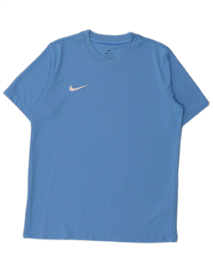 Футболка Nike Dri Fit для мальчиков, топ 13–14 лет, XL, синий полиэстер