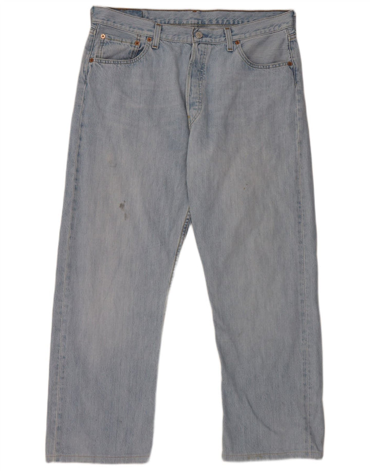 Мужские прямые джинсы Levi's 501 W36 L28 синие, хлопок