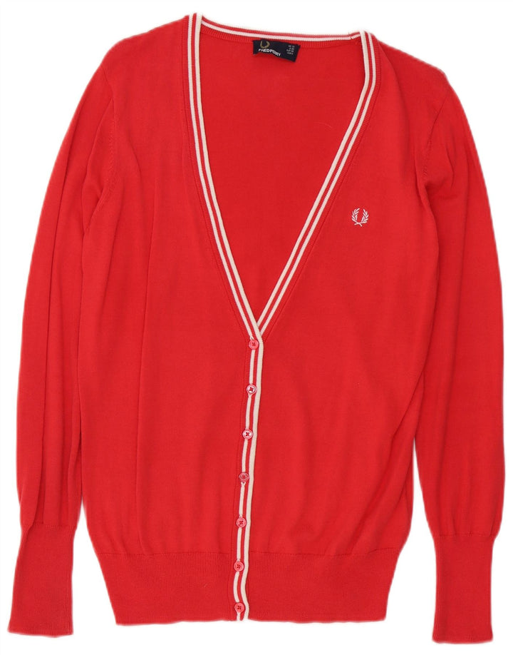 Женский кардиган Fred Perry, 10 шт., маленький красный хлопковый свитер