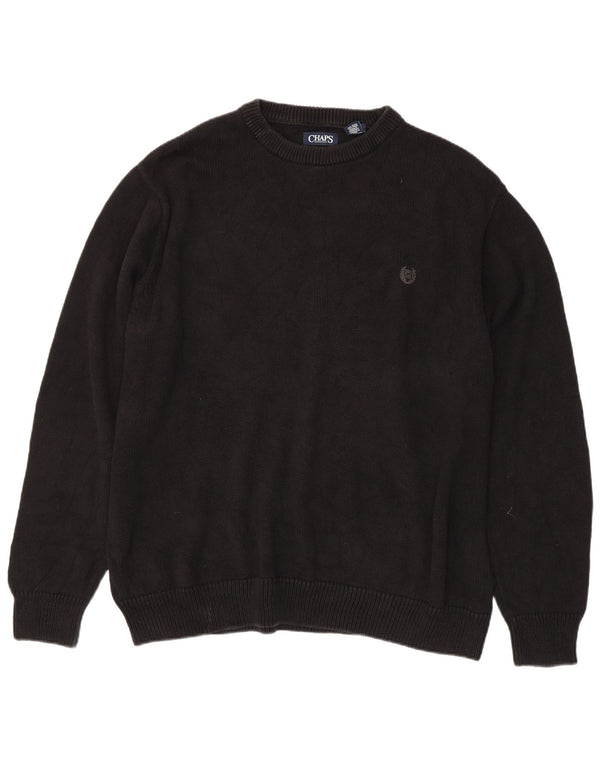 Мужской джемпер CHAPS с круглым вырезом 3XL, черный, хлопок